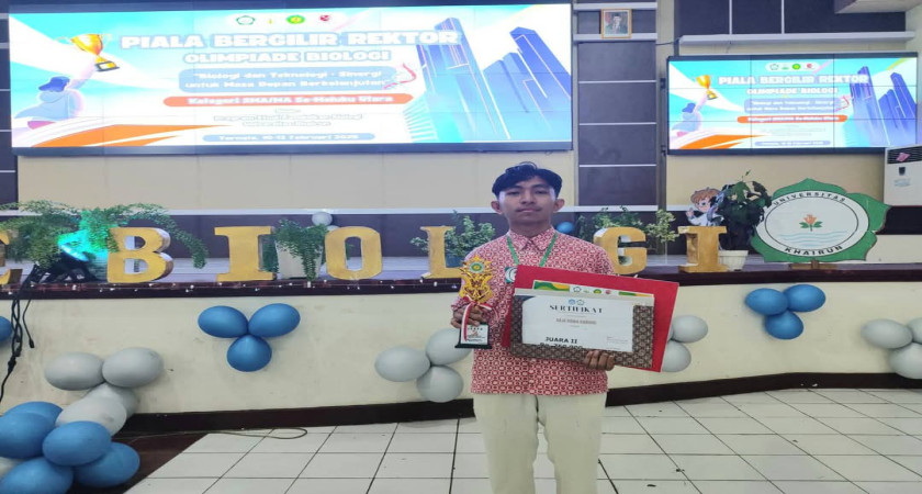 Raja Ridha SMA NEGERI 8 KOTA TERNATE JUARA OLIMPIADE BIOLOGI UNIVERSITAS KHAIRUN ...